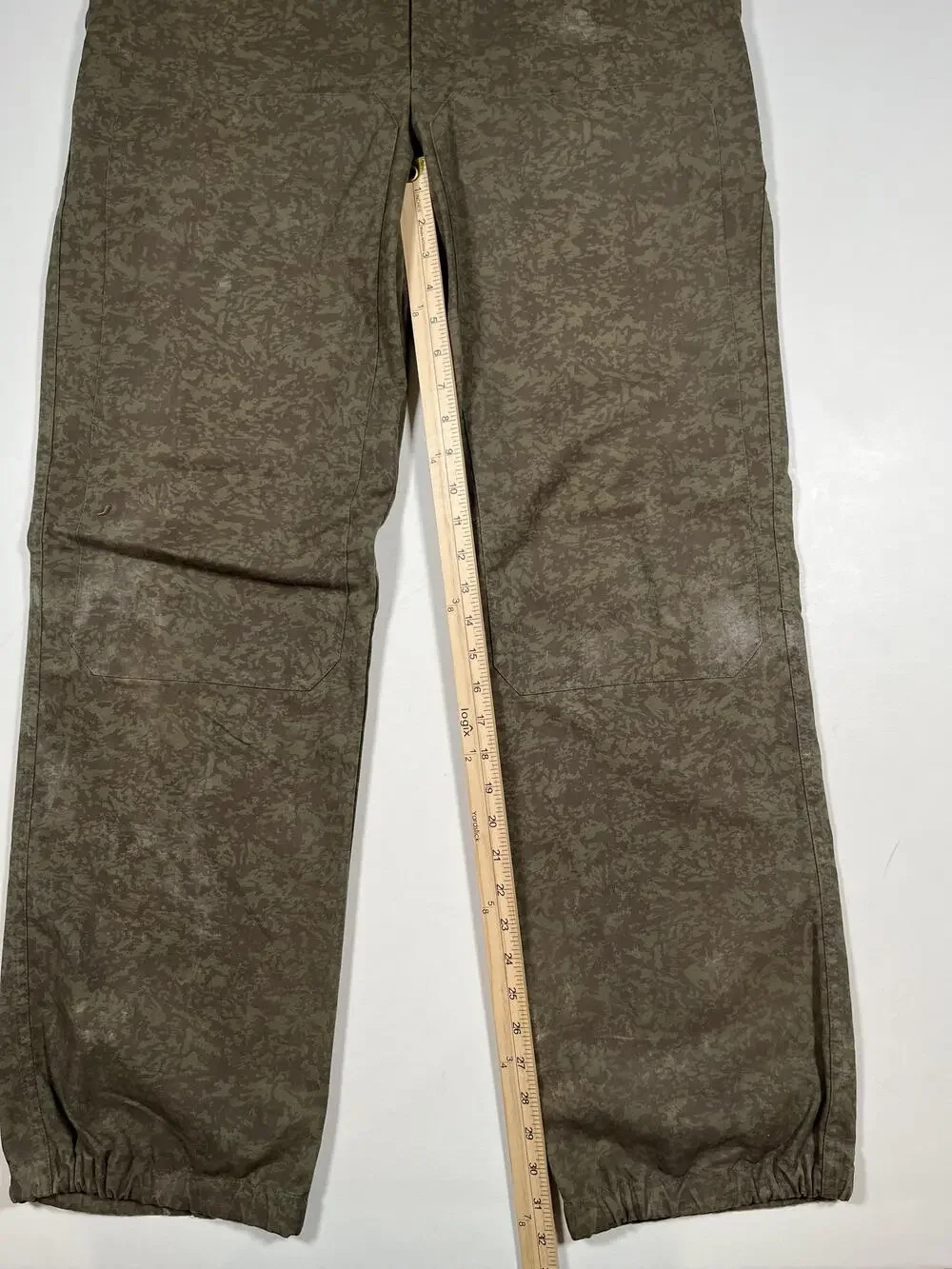 Otavan Pants Mens Green Camo Cargo Jogger Elastic Cuff Workwear Army